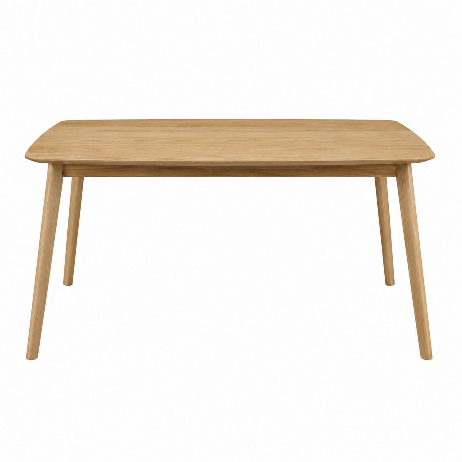 Rectangular Solid Oak Dining Table Natural 150cm