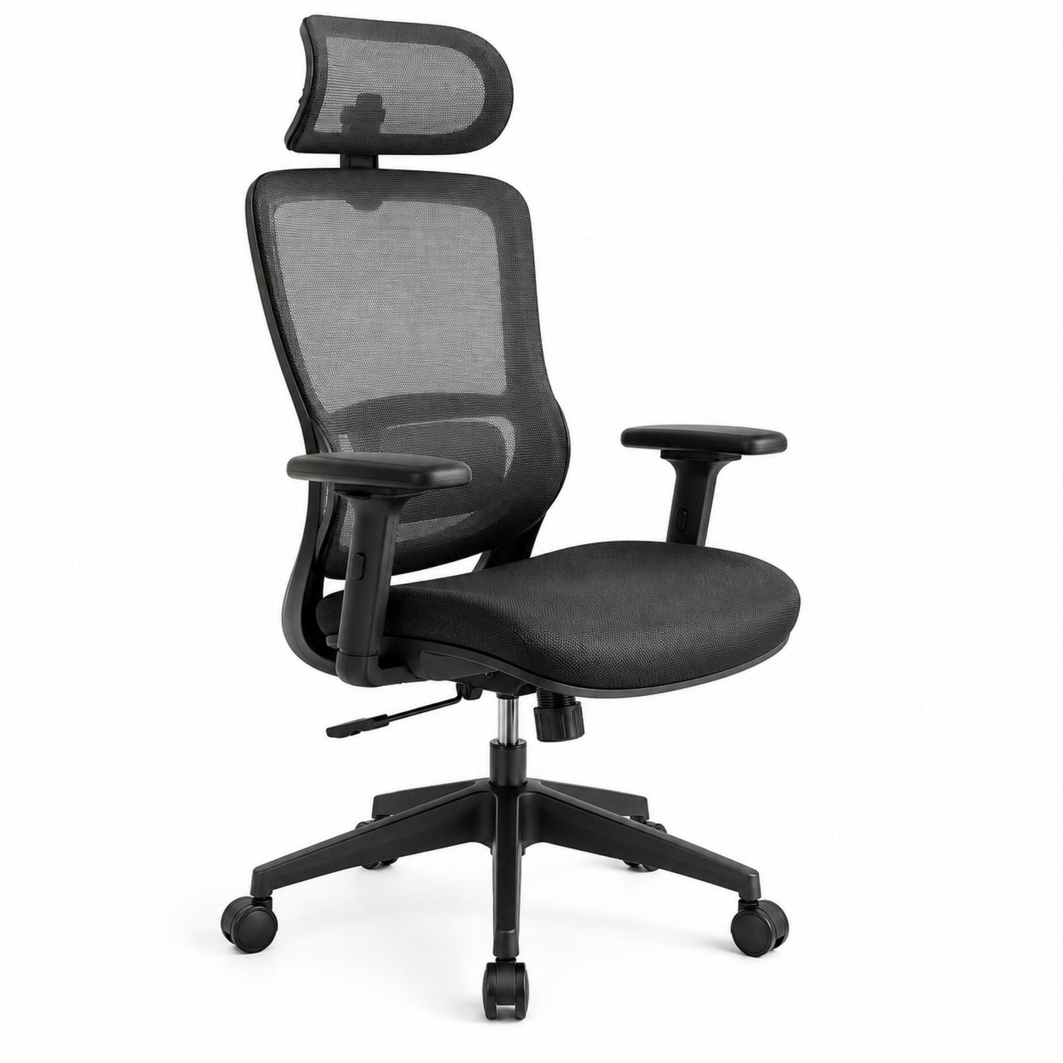 Ergonomic Mesh Office Chair with Adjustable Headrest and Armrests