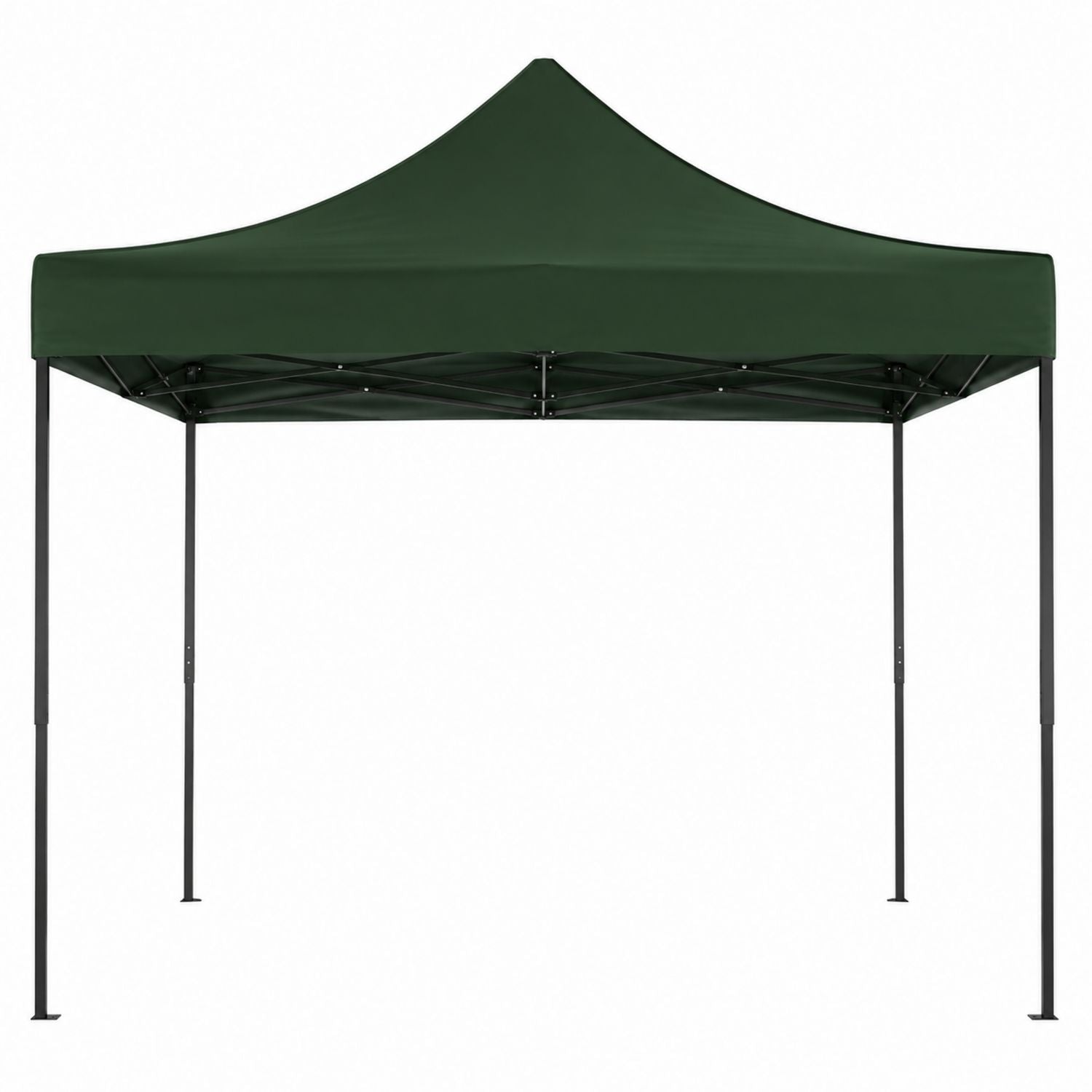 3m x 3m Outdoor Canopy with Steel Frame Polyester Fabric Green