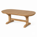 Oval Solid Oak Extendable Dining Table
