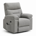 Recliner Chair with Polyester Upholstery in Gray 85cm x 95cm x 100cm