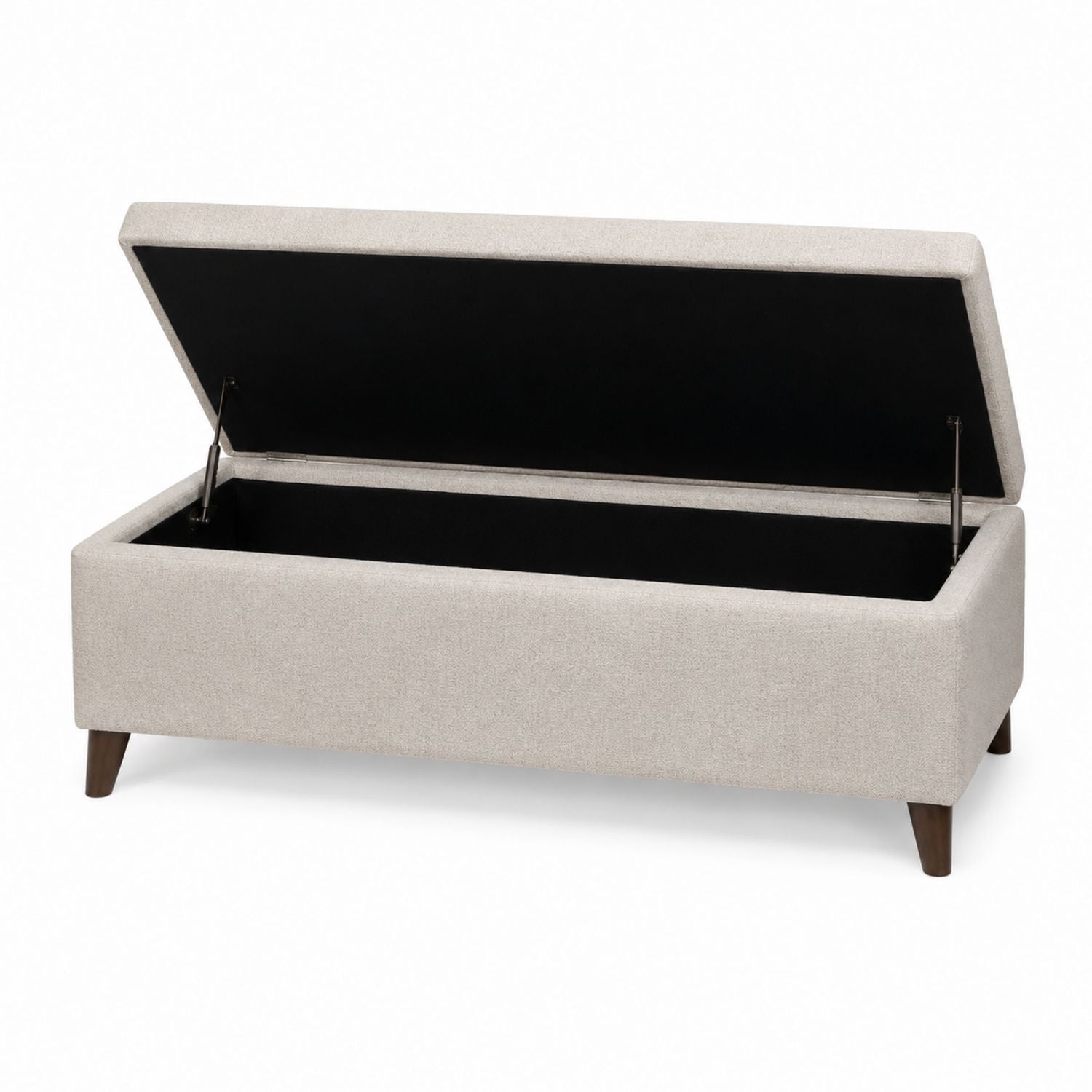 Polyester Upholstery Storage Bench with Hinged Lid 120cm x 40cm x 45cm