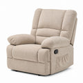 Beige Polyester Recliner Chair